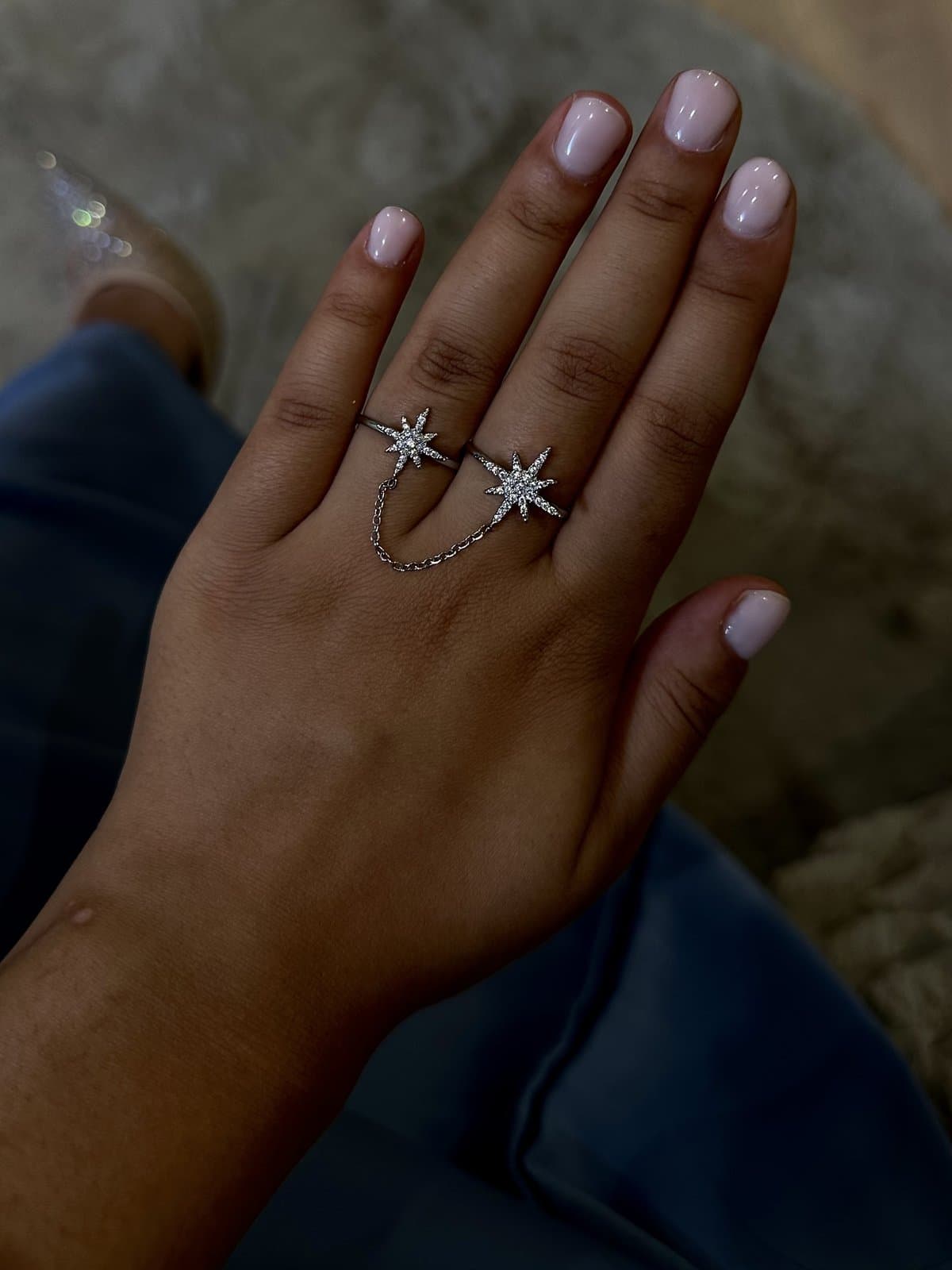 Bague Shems Argent — Acier inoxydable Argenté, bijou KHALYF