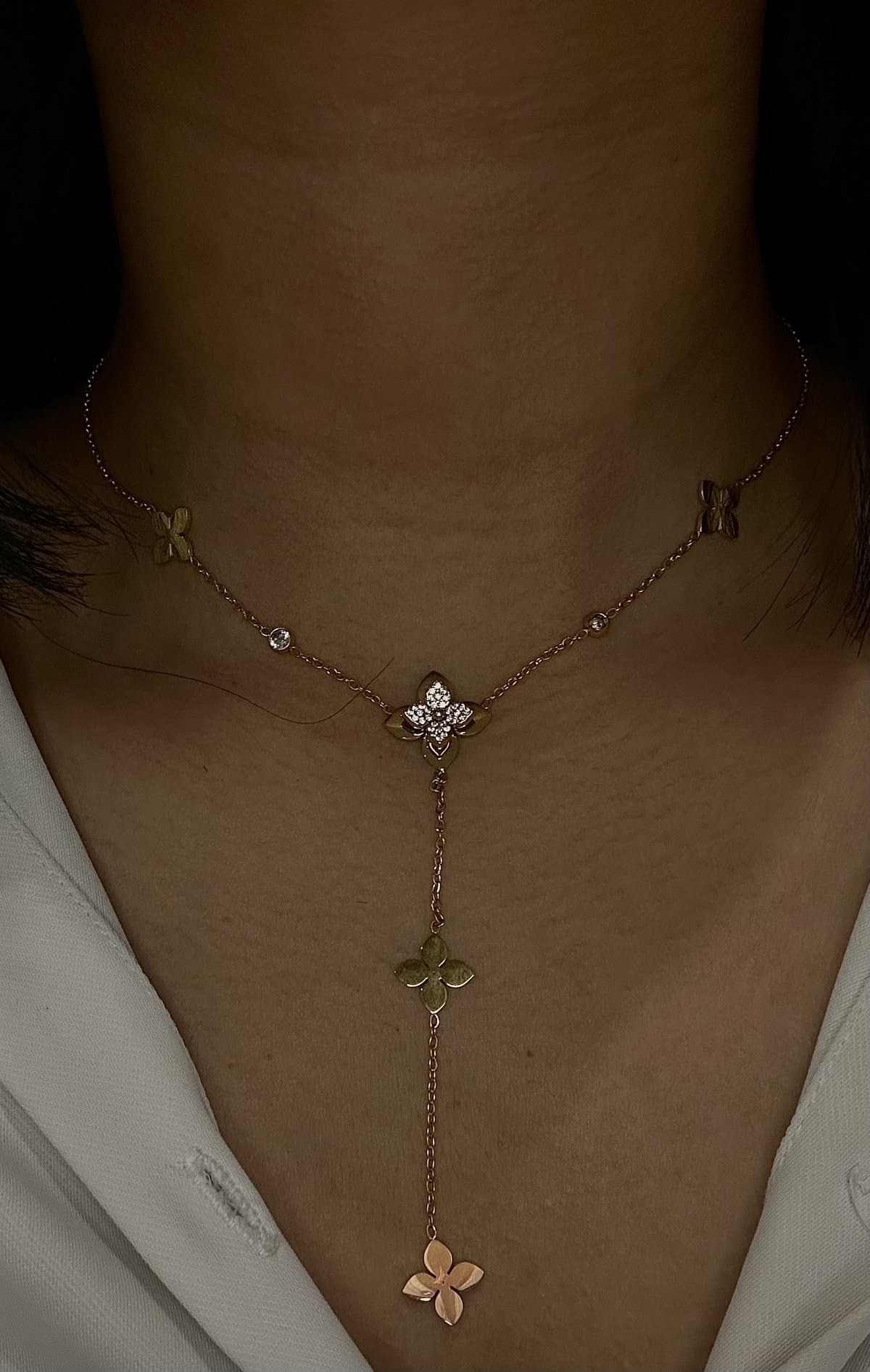 Collier Hajaar Doré — Acier inoxydable Doré, bijou KHALYF