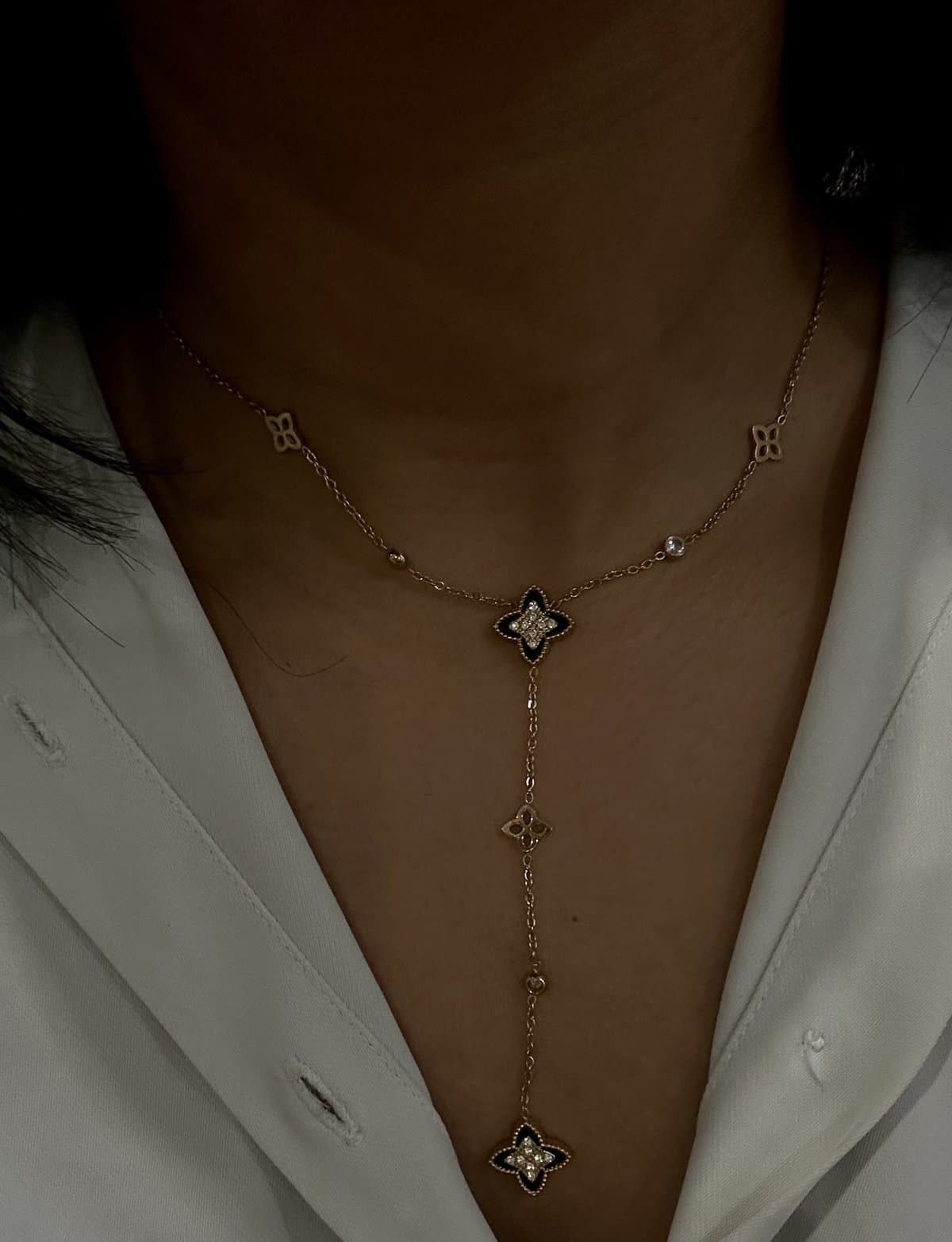 Collier Messaouda — Acier inoxydable Doré, bijou KHALYF